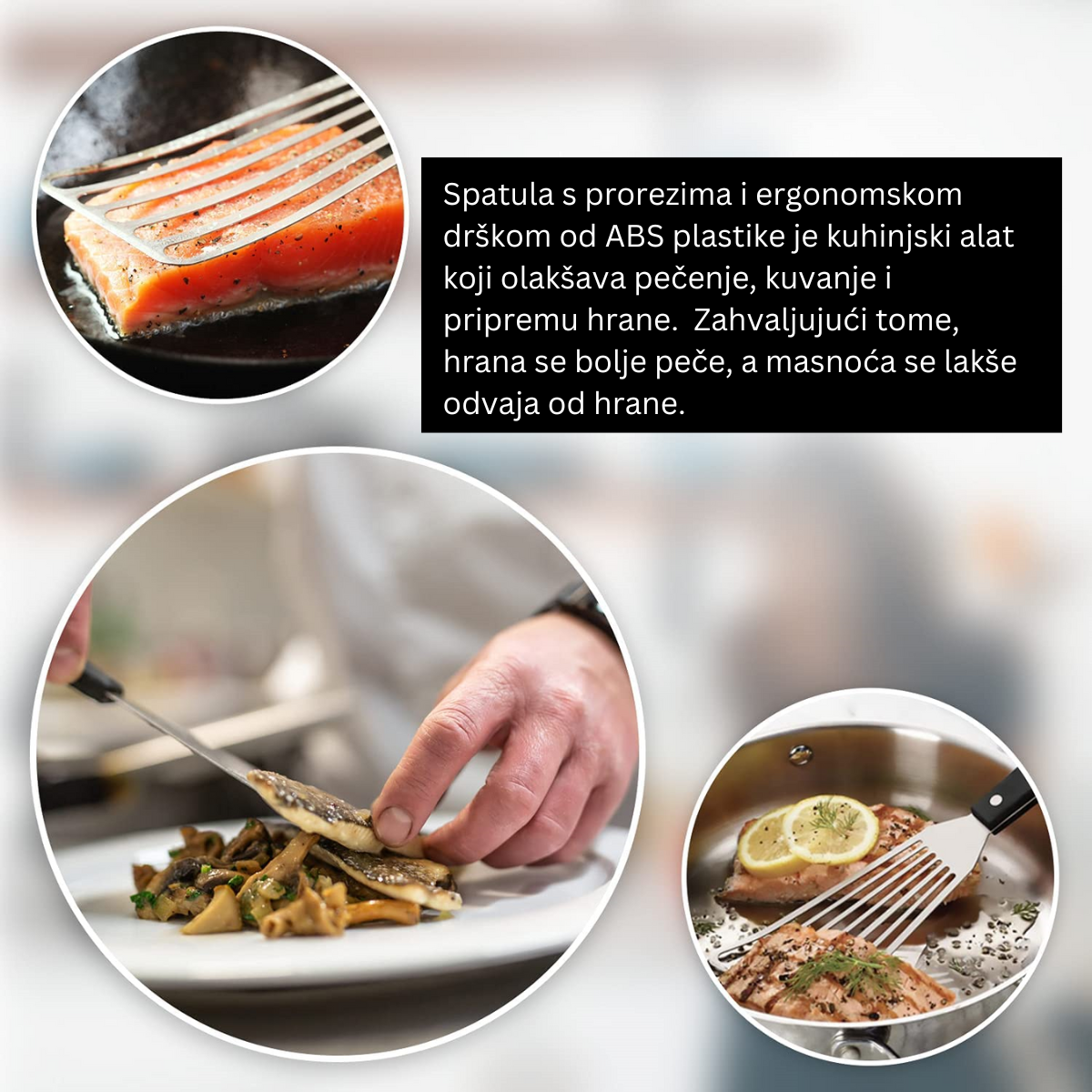 kuhinjska spatula od nerđajućeg čerlika